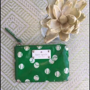 Kate Spade Green Tennis Ball Wristlet